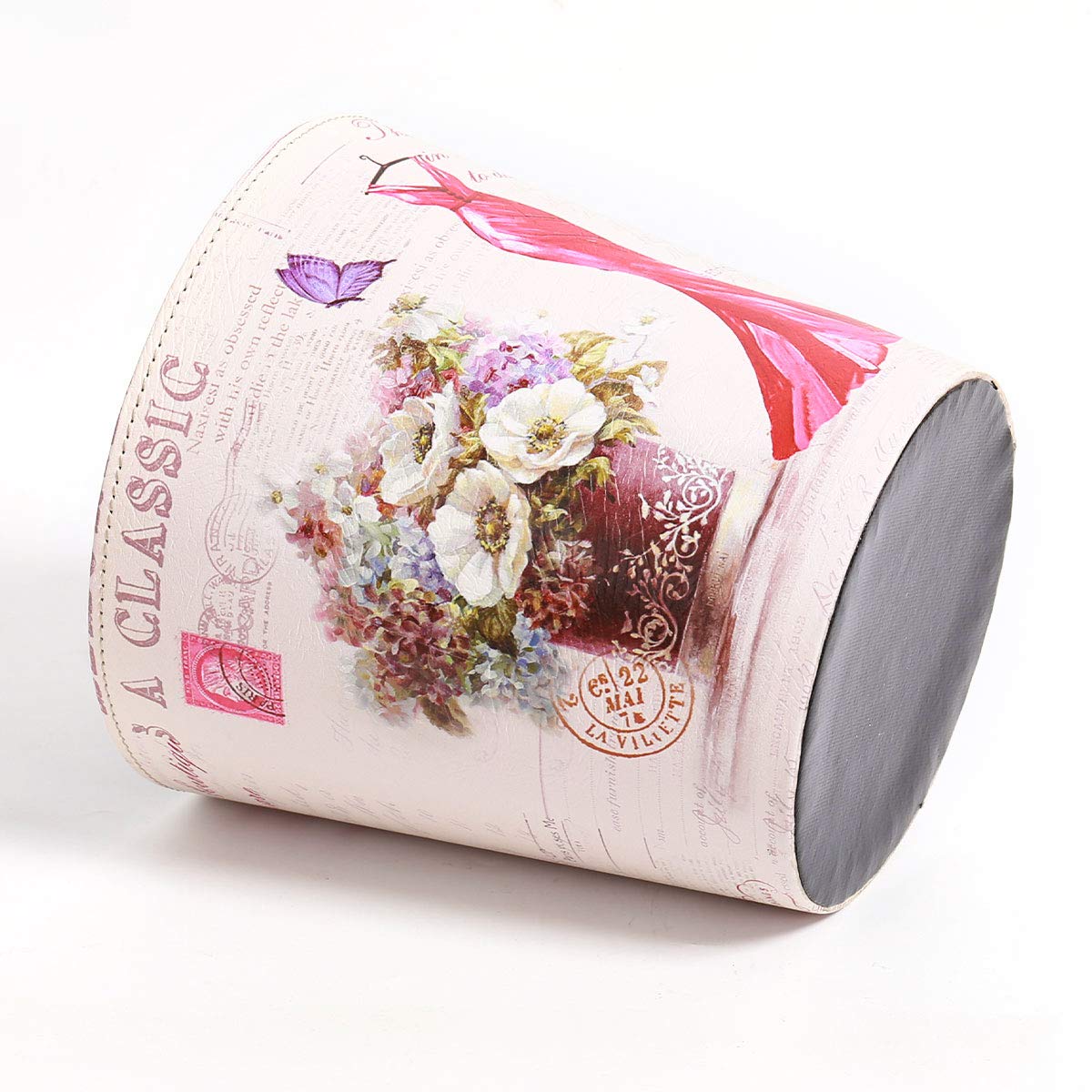 PU Leather Small Trash Can Wastebasket