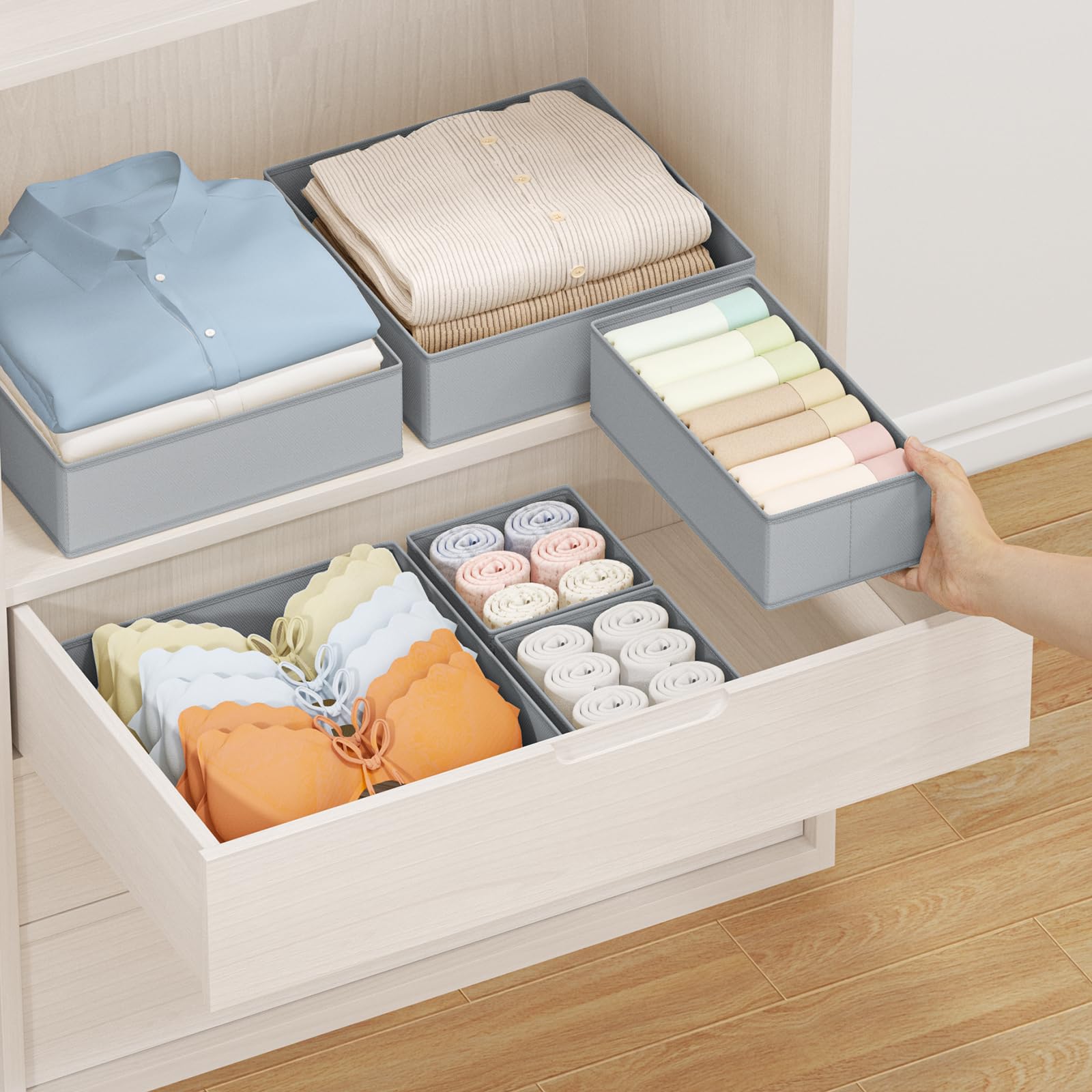 Drawer Organizer Clothes Storage (24 Count)