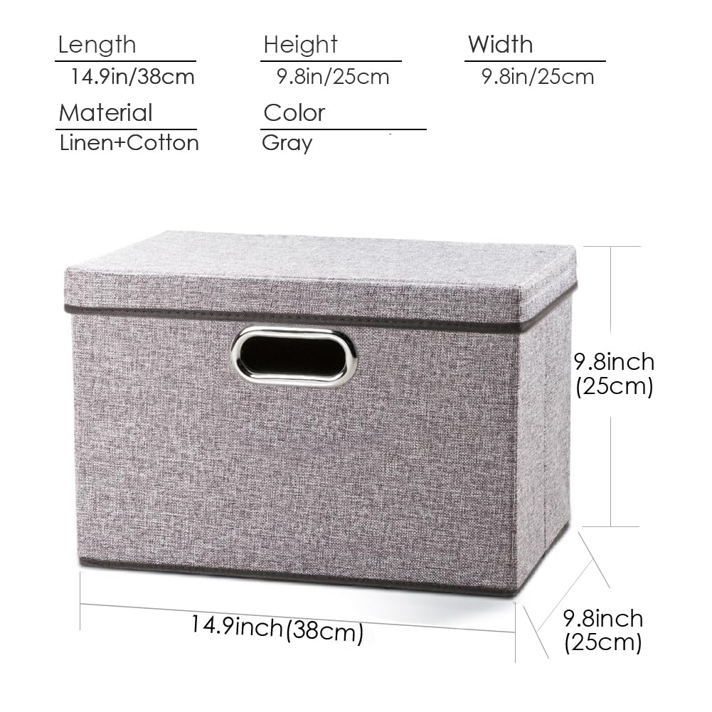 Foldable Storage Boxes with Lids [1
