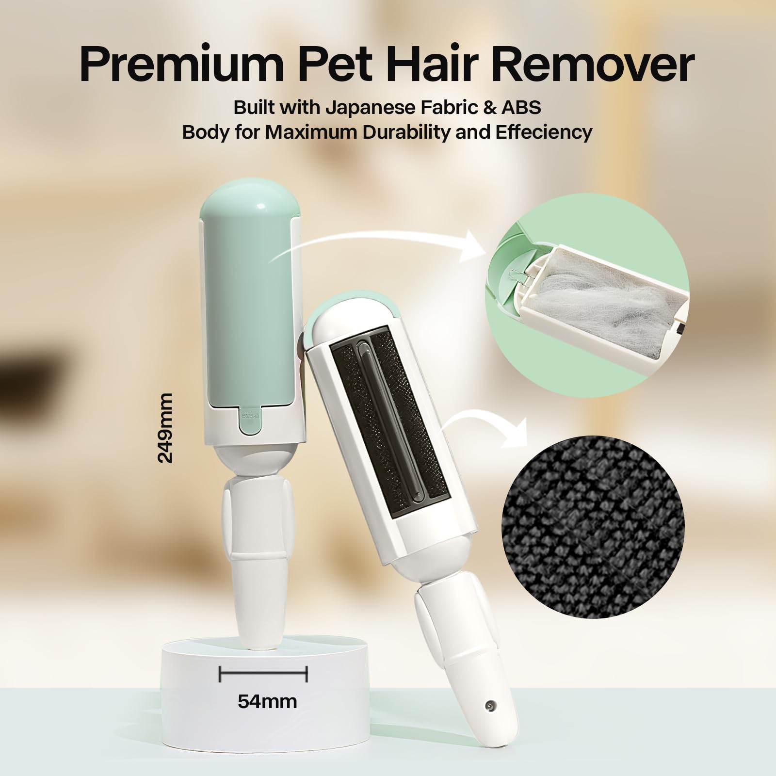 2 Pack Pet Hair Remover for Couch & Carpet