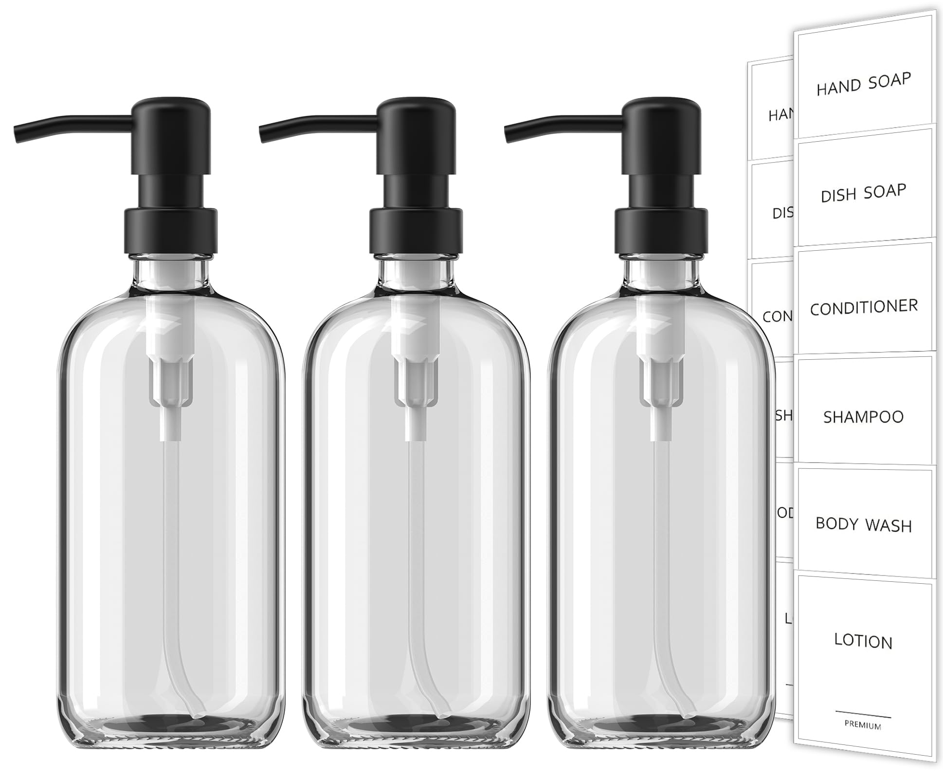 Shampoo and Conditioner Dispenser (3 Count)