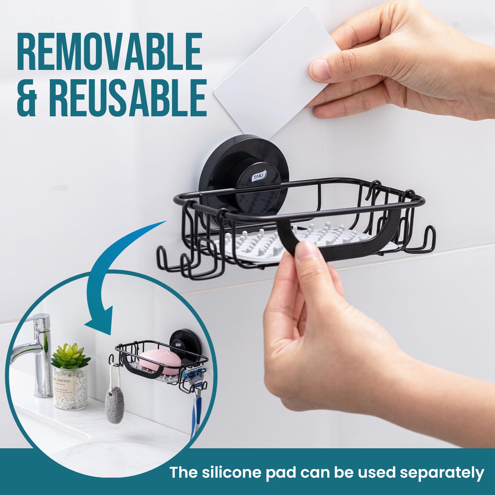 Soap Dish Bar Soap Holder Suction Cup
