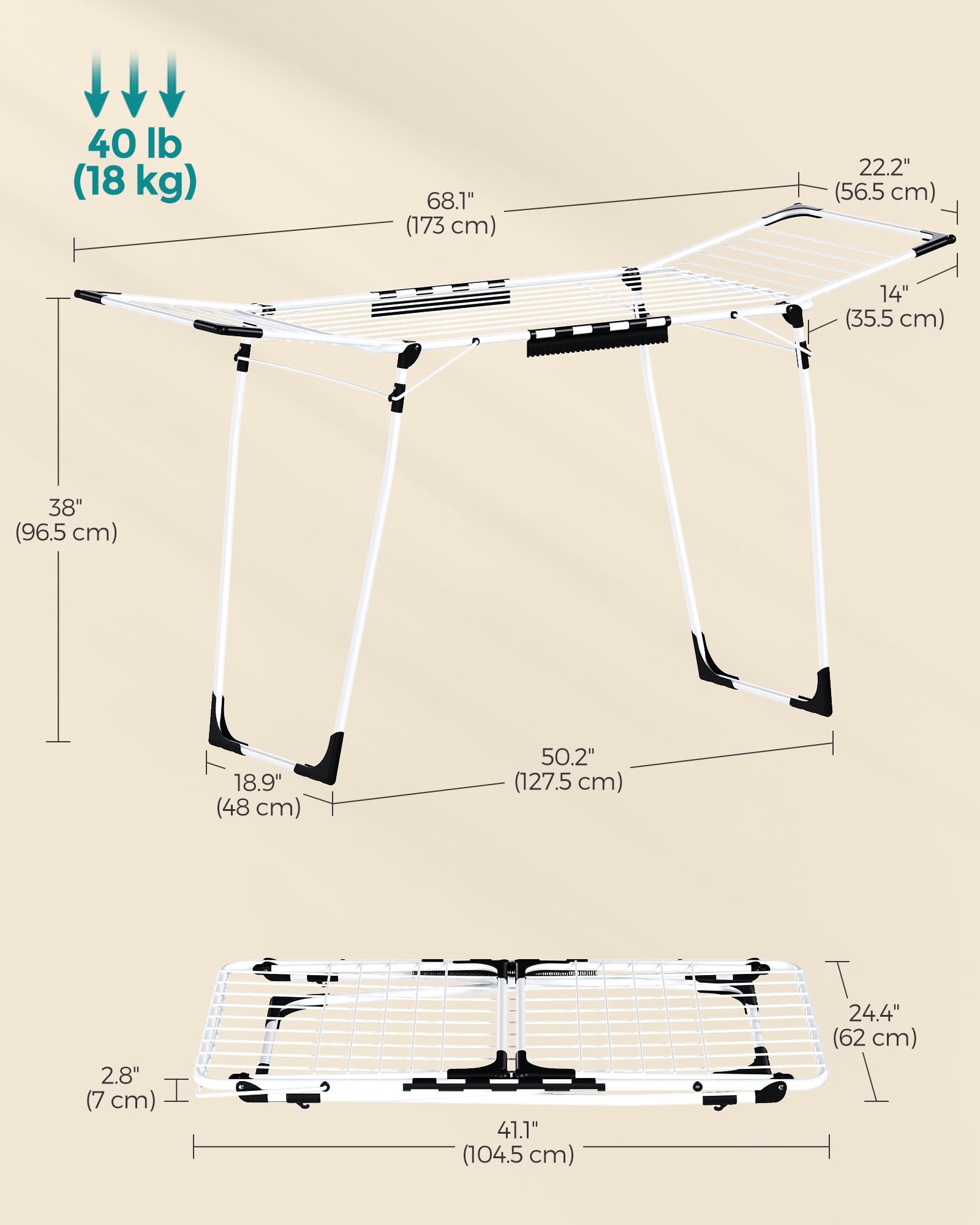 Clothes Drying Rack Foldable