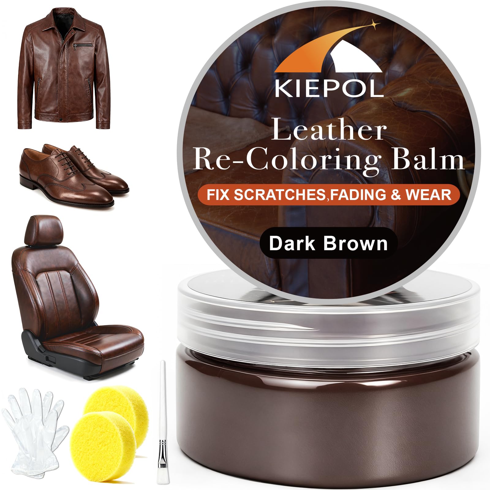 Dark Brown Leather Repair Kit