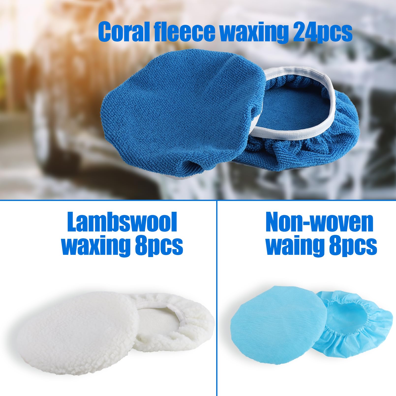 40 Pieces Polishing Bonnet Pads (40 Count)