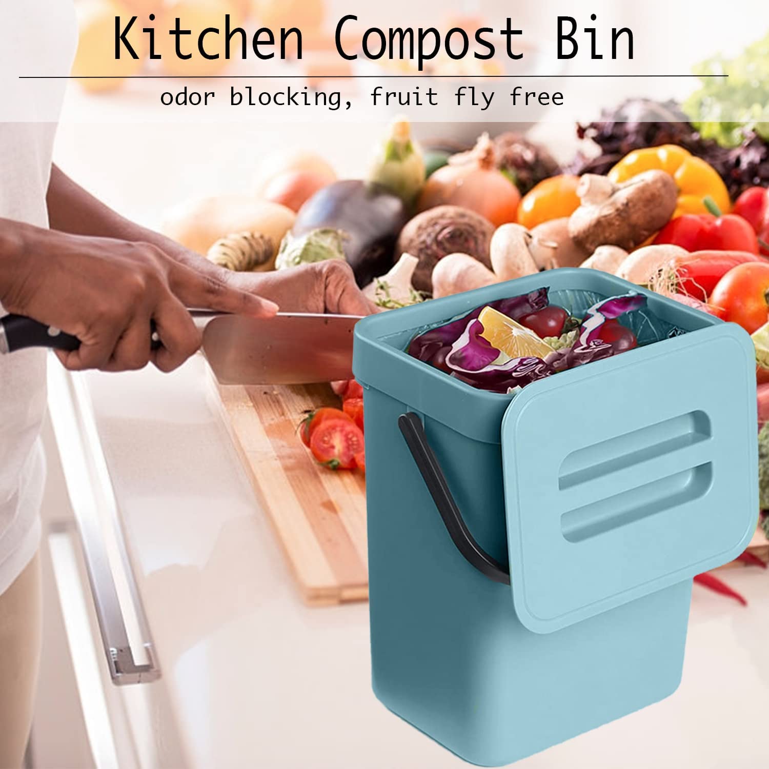 Small Trash Can with Lid