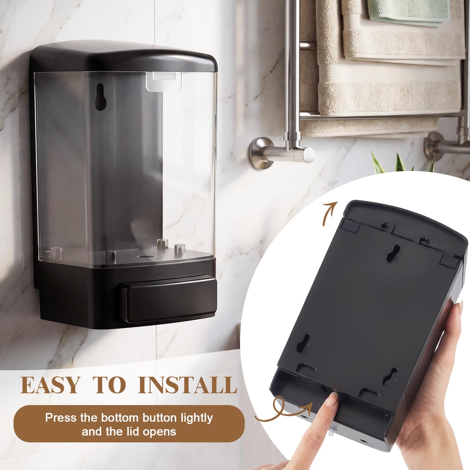 8 Pcs Wall Mounted Soap Dispenser (8 Count)