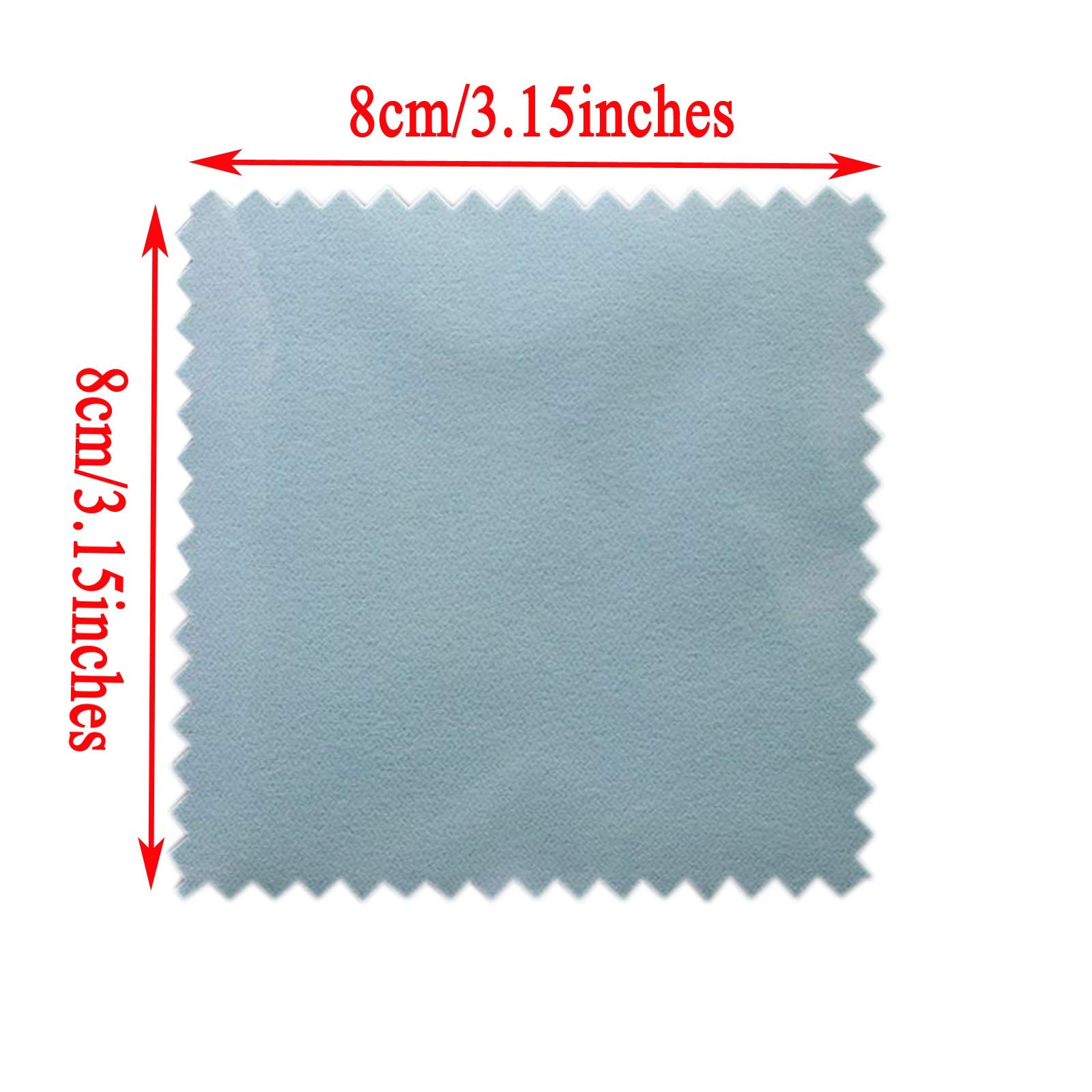 50pcs Jewelry Cleaning Cloth Polishing Cleaning Cloths for Sterling Silver Gold Platinum Platinum Jewelry