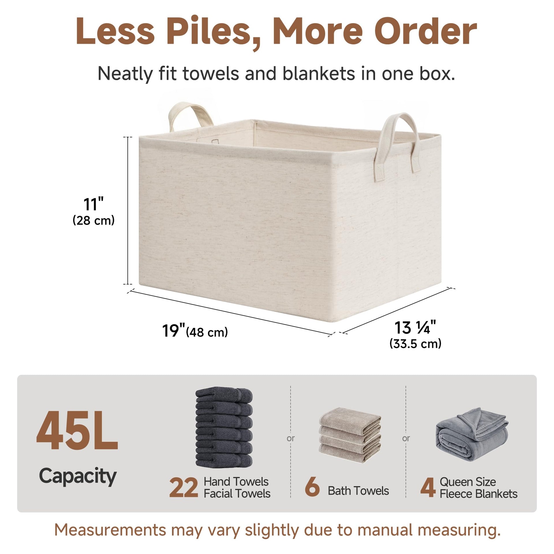 Linen Closet Storage Bins (2 Count)