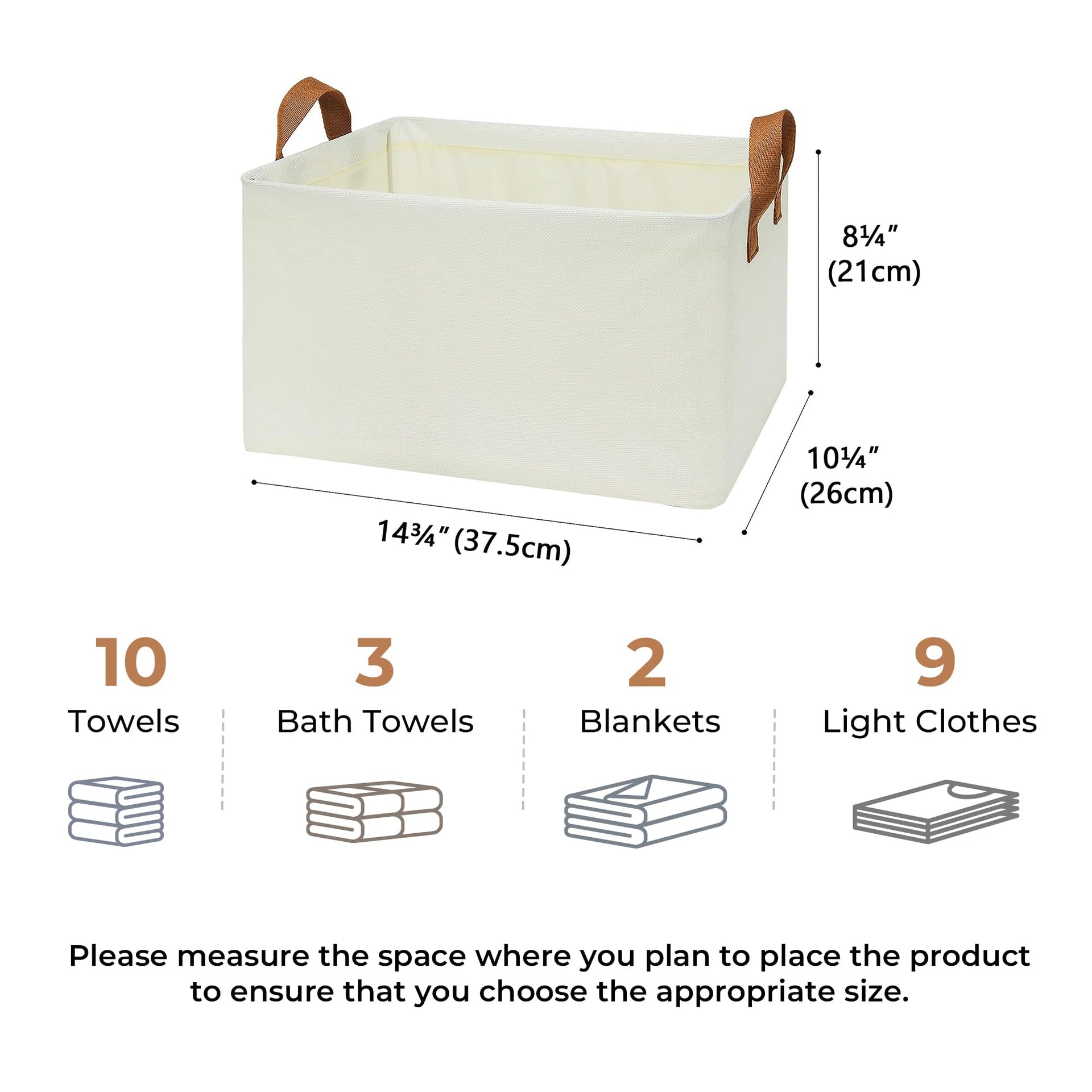 Closet Storage Baskets (4 Count)