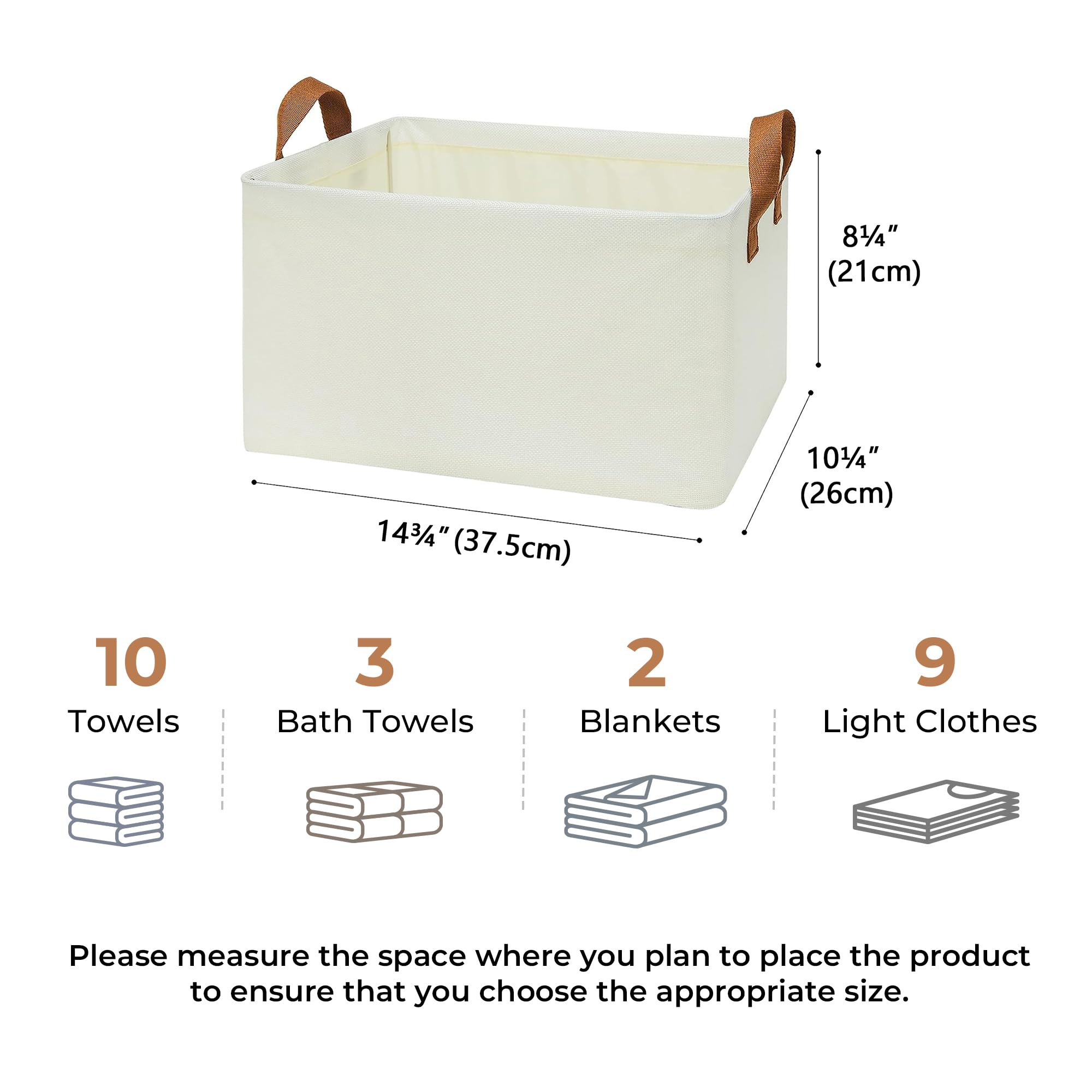 Closet Storage Baskets (4 Count)