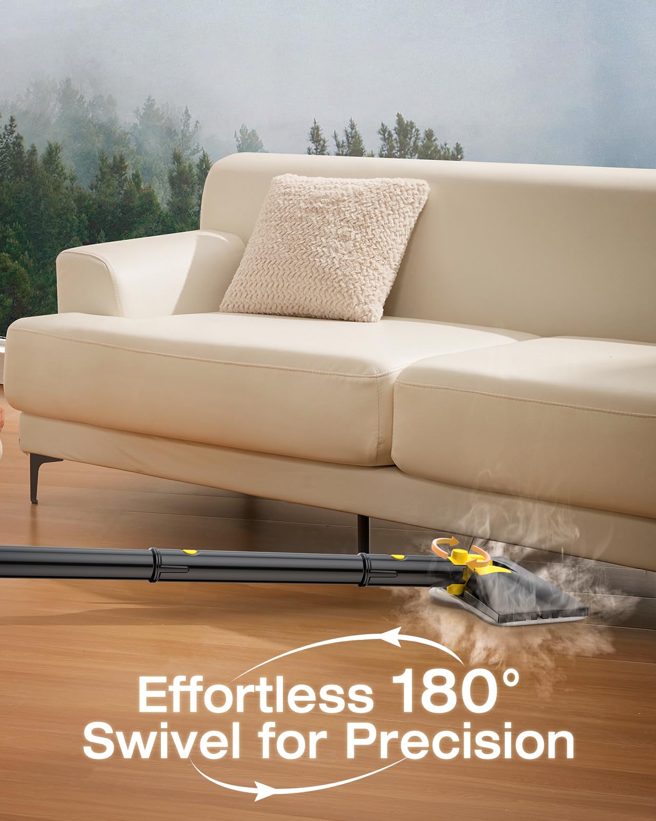 10-in-1 Steam Mop, Detachable Handheld Steam Cleaner for Multi-Surface