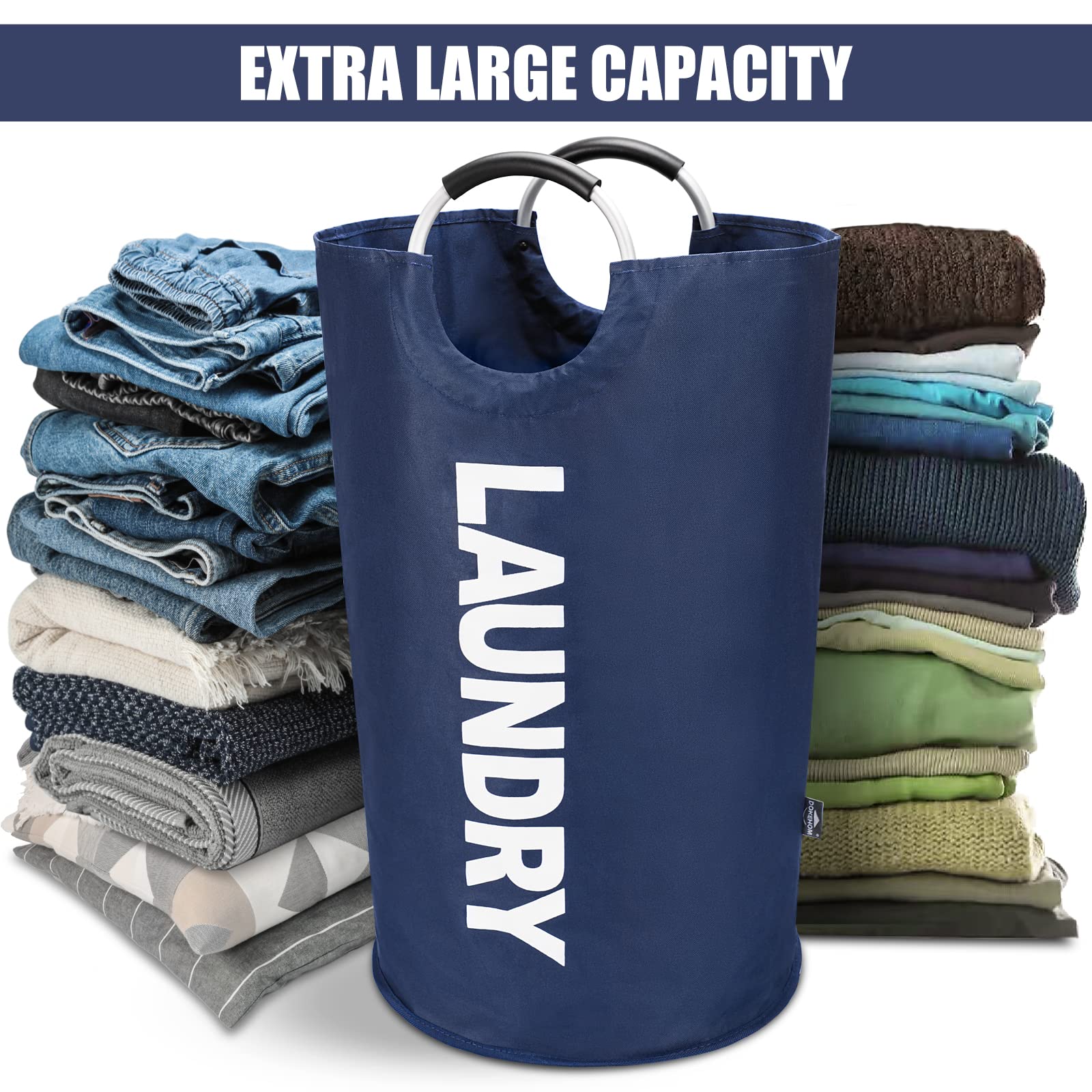 125L X Large Collapsible Washing Laundry Basket Bag - ModHome Supplies