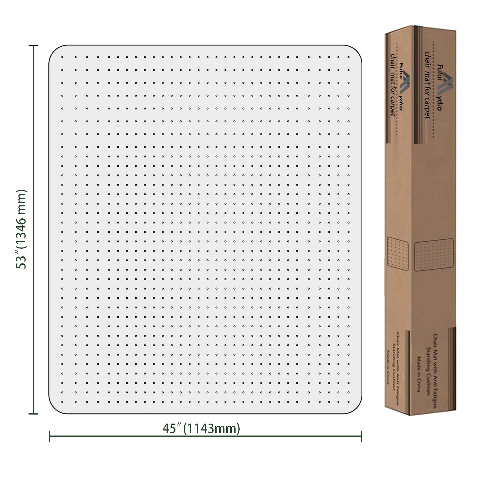 Desk Chair Mat for Flat to Low Pile Carpets