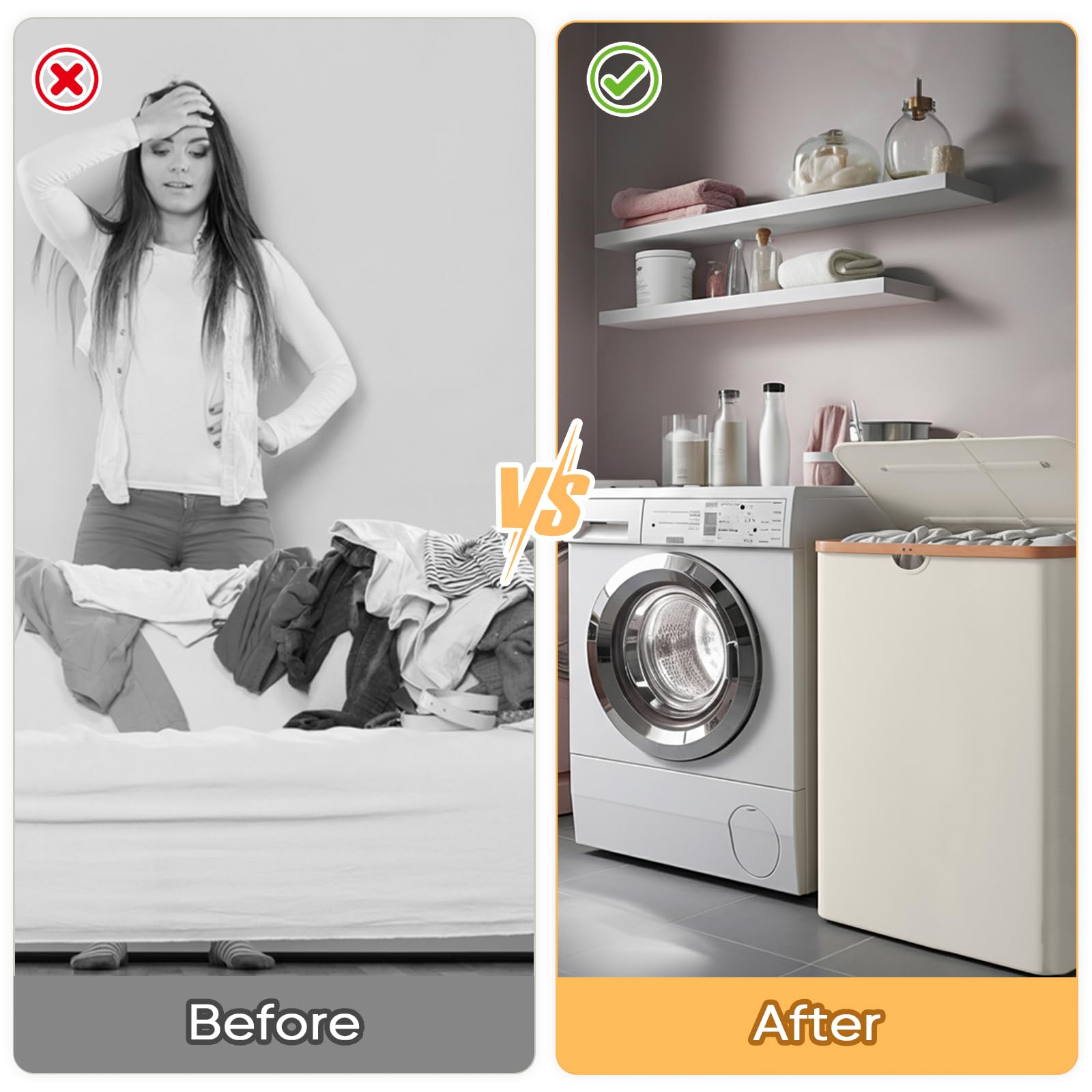 Laundry Hamper with Lid