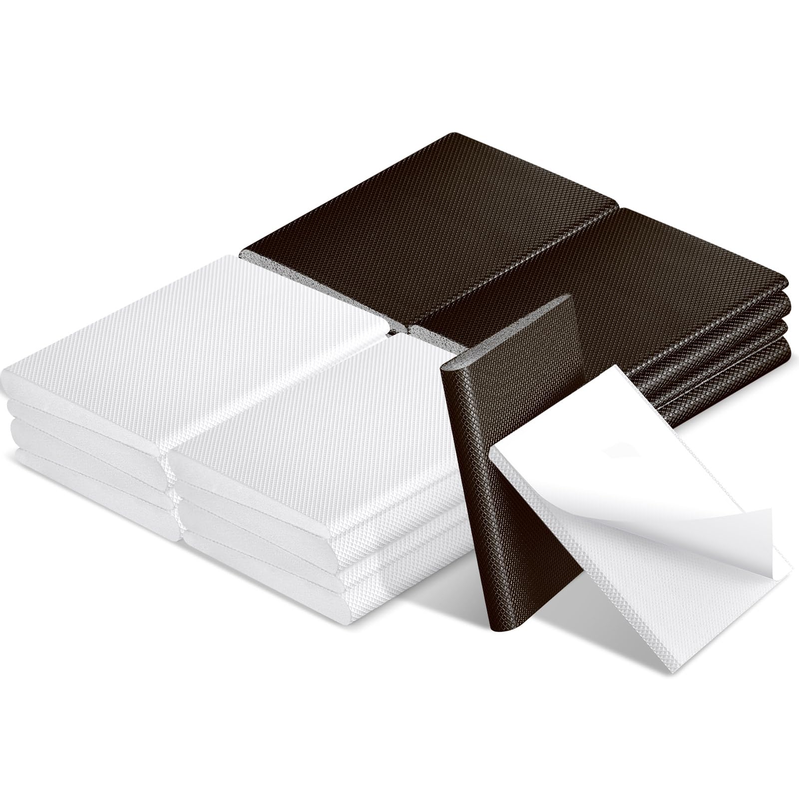 16 Pieces Door Corner Seal Pads Adhesive Weatherstripping (16 Count)