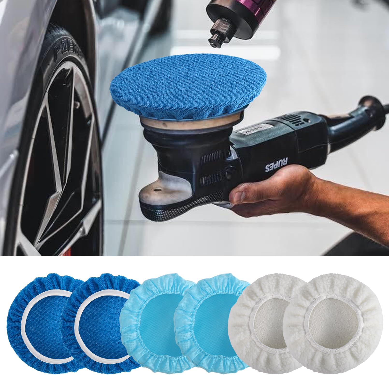 40 Pieces Polishing Bonnet Pads (40 Count)