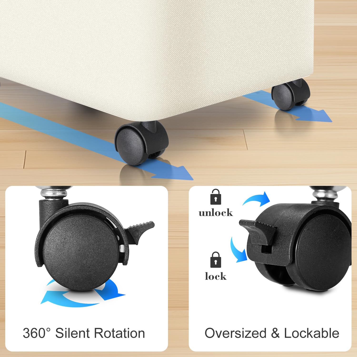 Laundry Hamper with Wheels