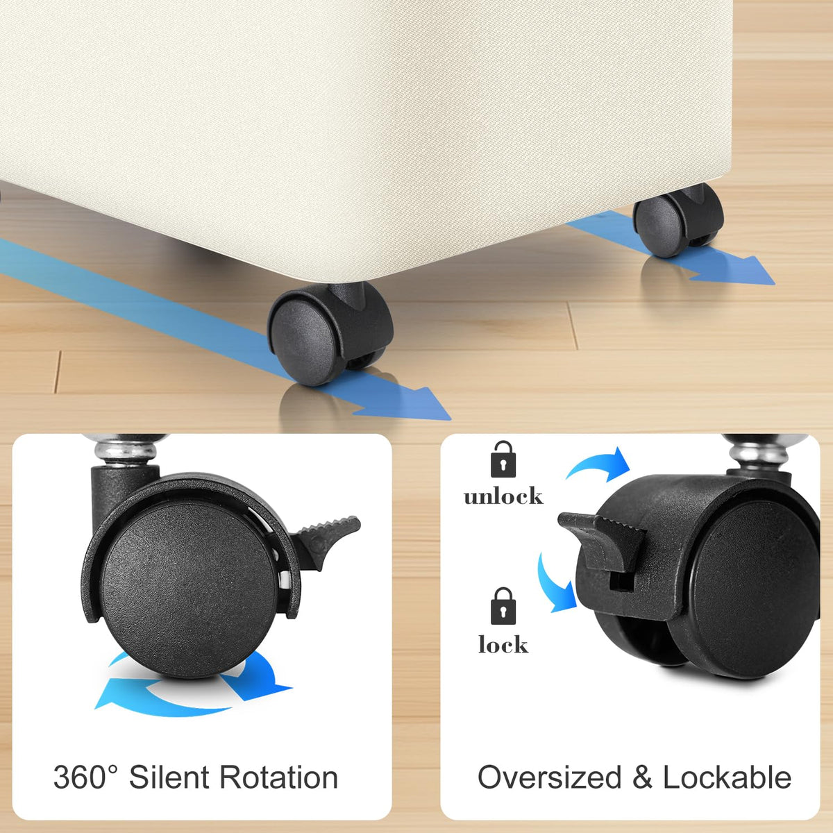 Laundry Hamper with Wheels