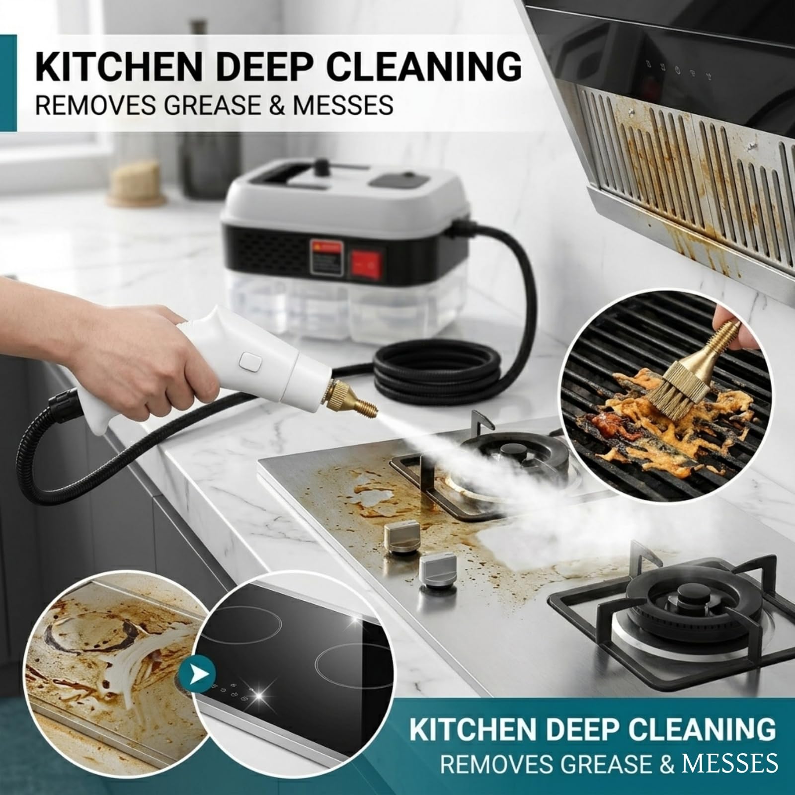 1200W Handheld Steam Cleaner for Home