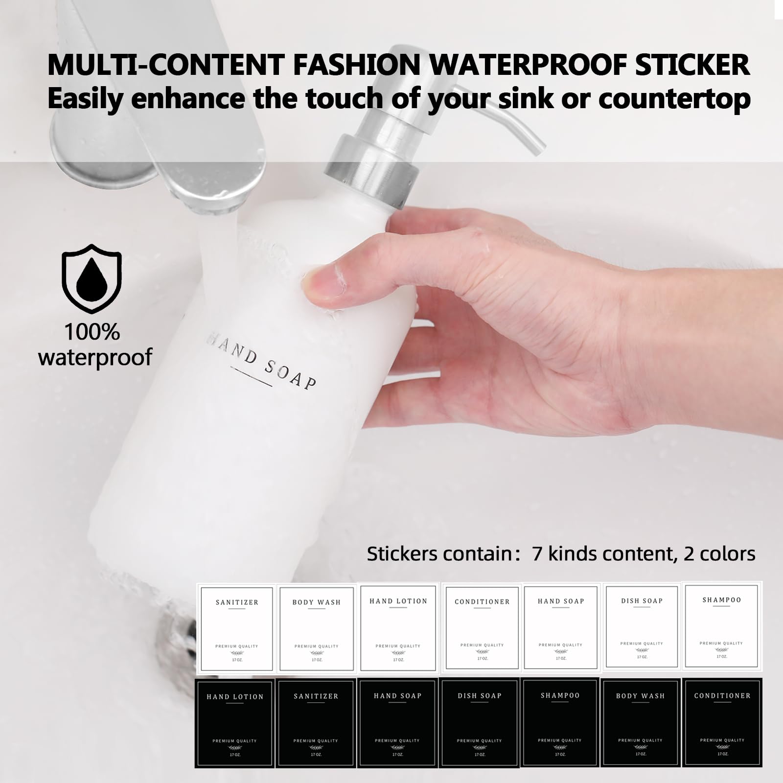 Thick Glass Soap Dispenser (2 Count)