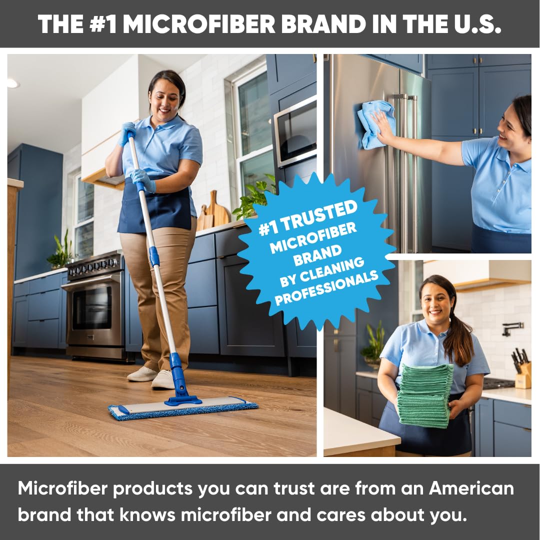 18" Absorbent Microfiber Wet Mop Pad (2 Count)