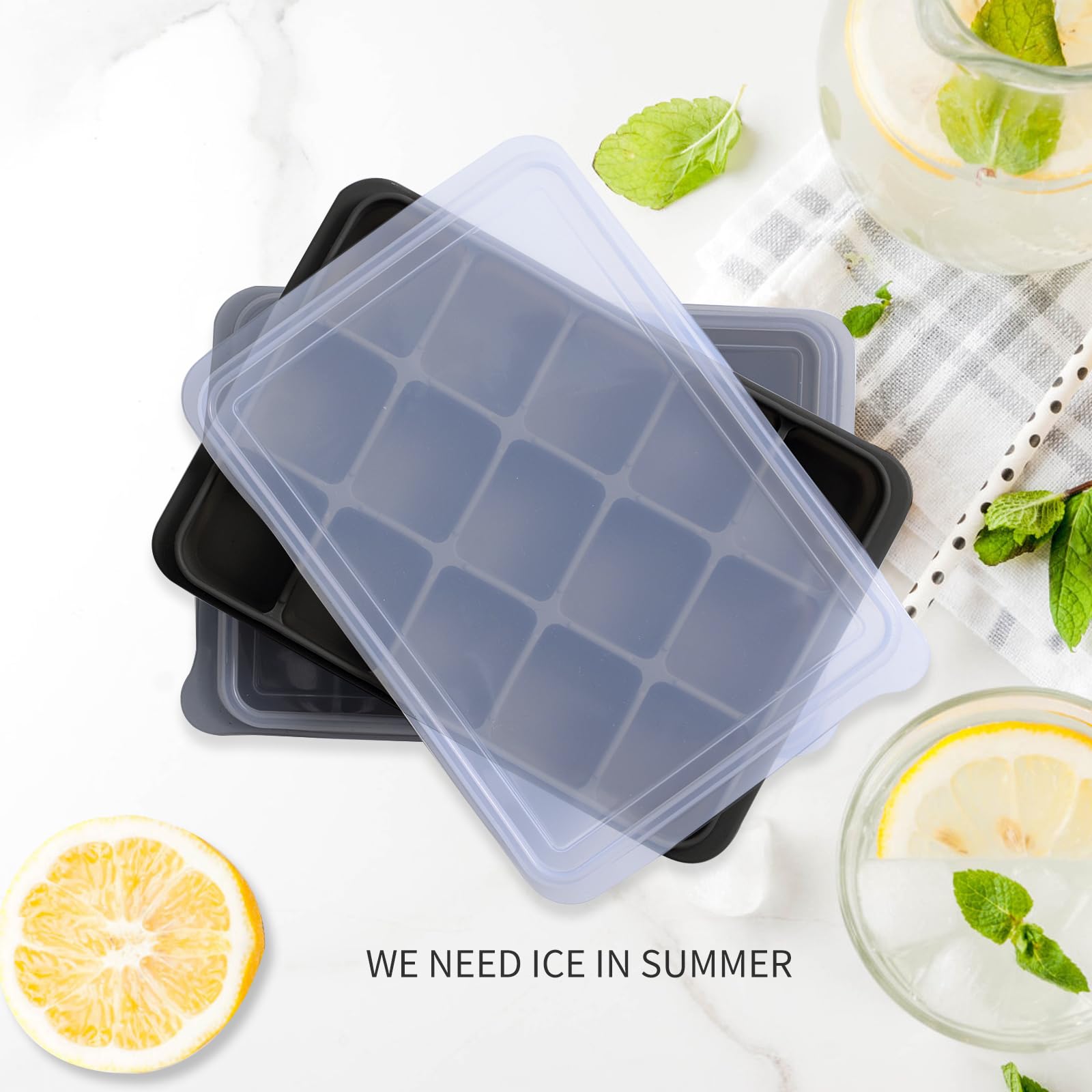 Ice Cube Trays Set of 2 (9.76 Ounce)