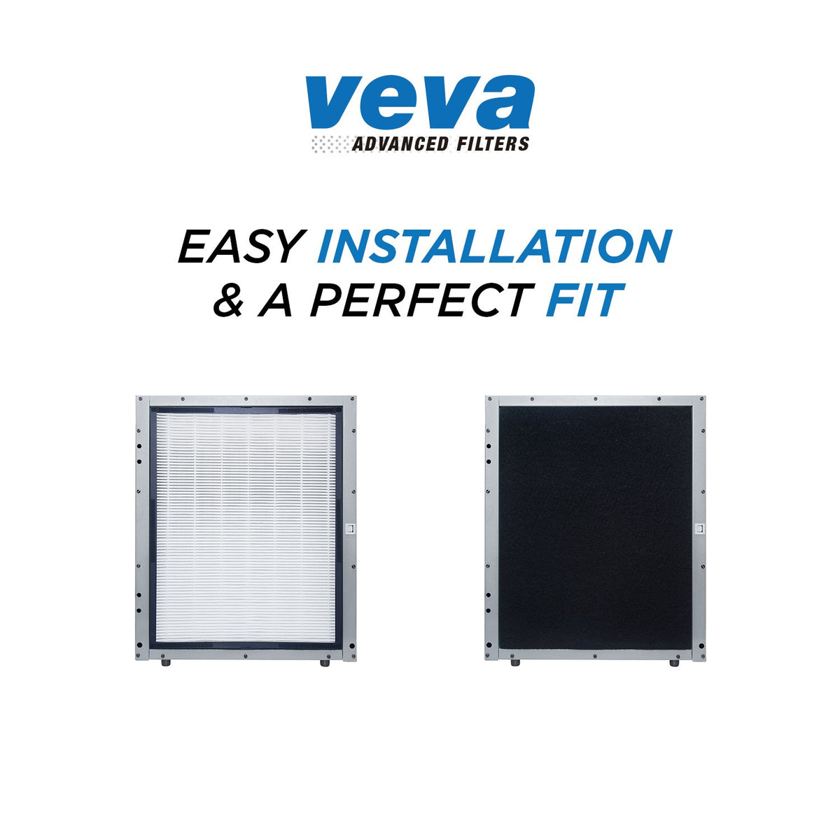 Premium 2 HEPA Replacement Filters and 6 Activated Carbon Pre Filters for Blueair 200