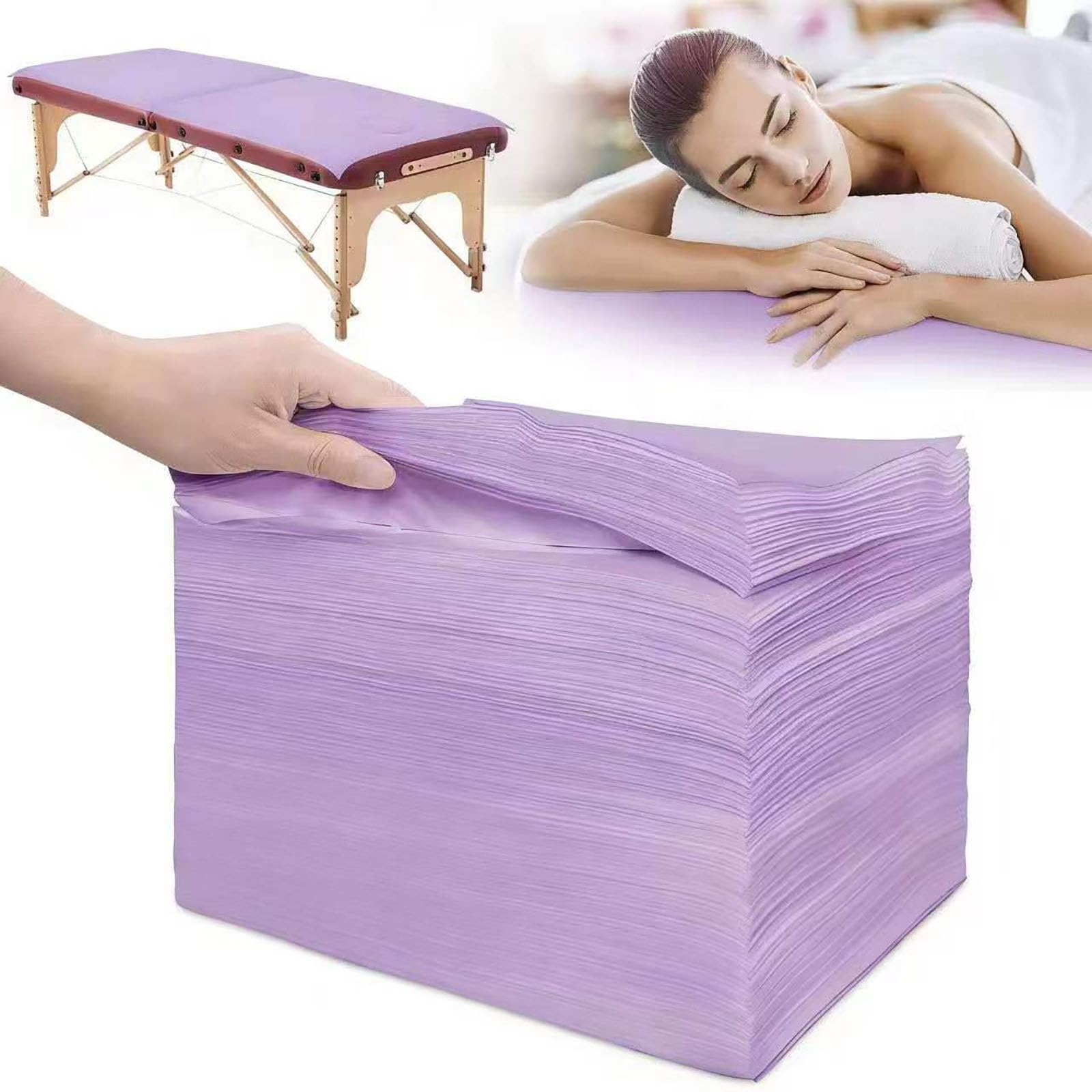 100Pcs Disposable Bed Sheets 31.5"x71"Massage Table Sheets Non (100 Count)