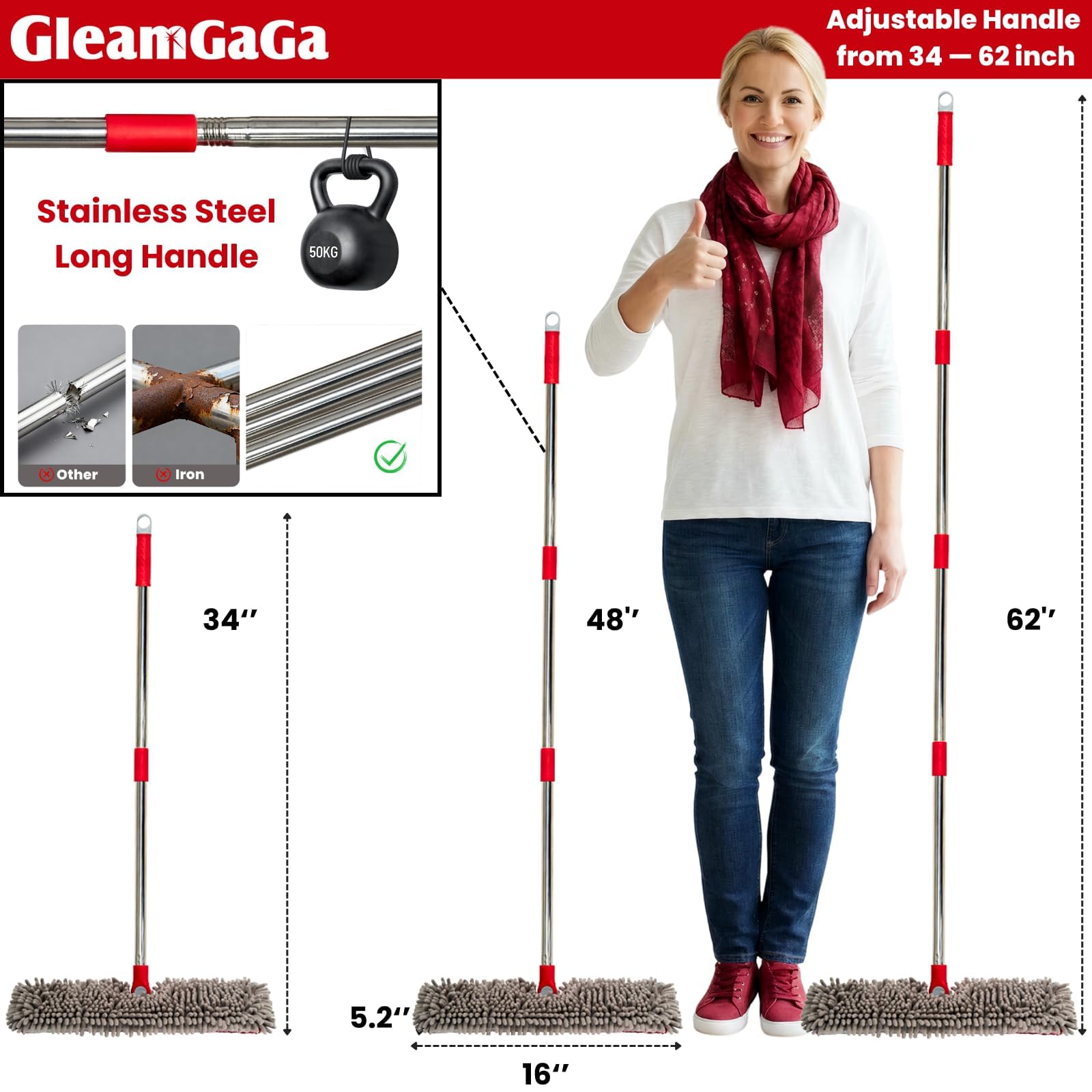 Microfiber Dust Mop for Hardwood Floor Cleaning