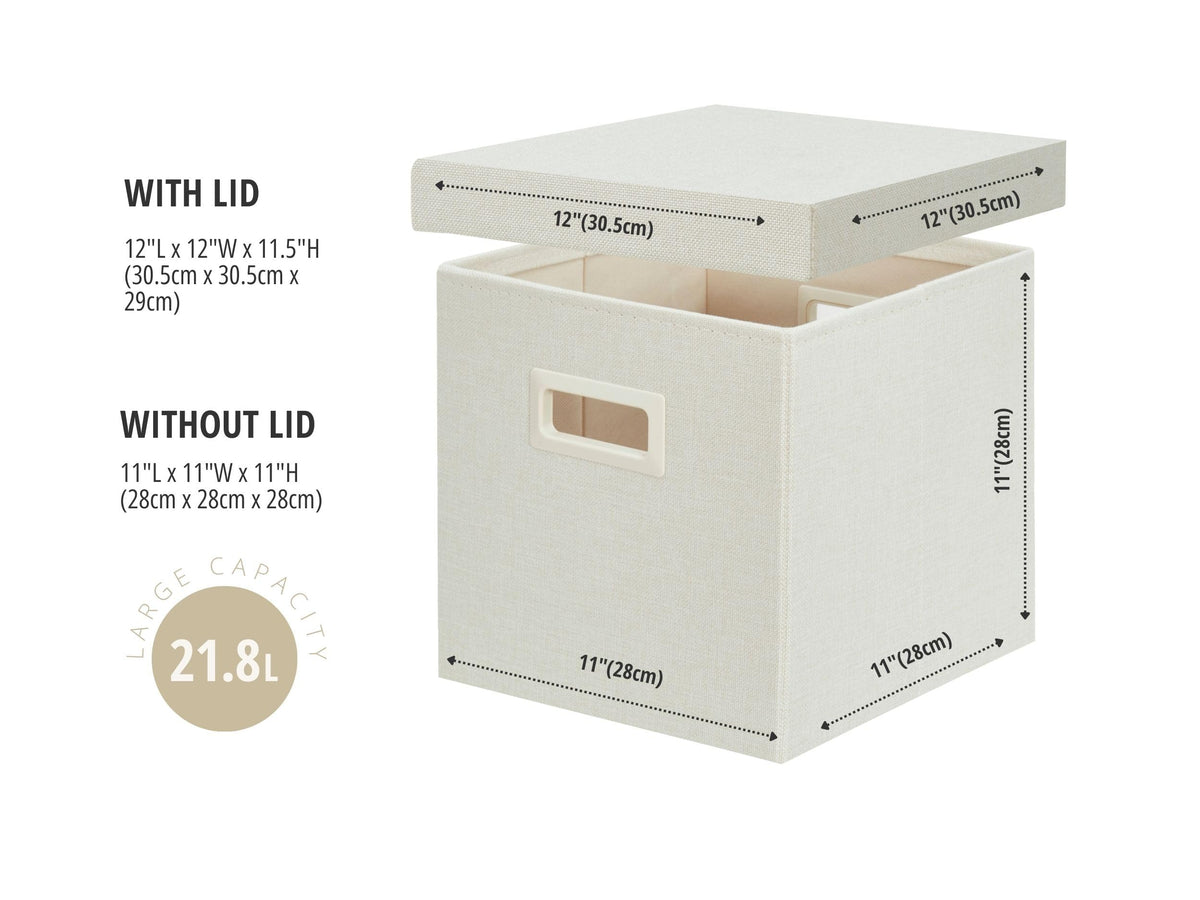 Storage Basket with Lids (3 Count)