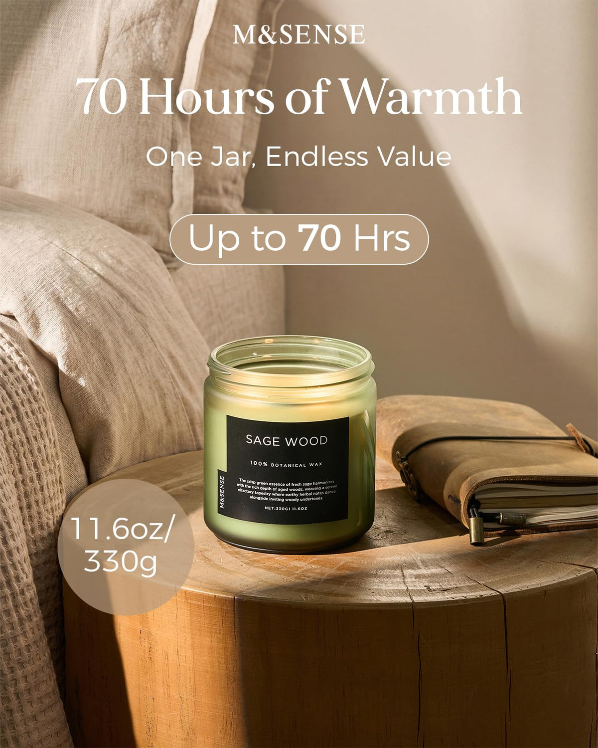 Sage Wood Scented Candles (11.6 Ounce)
