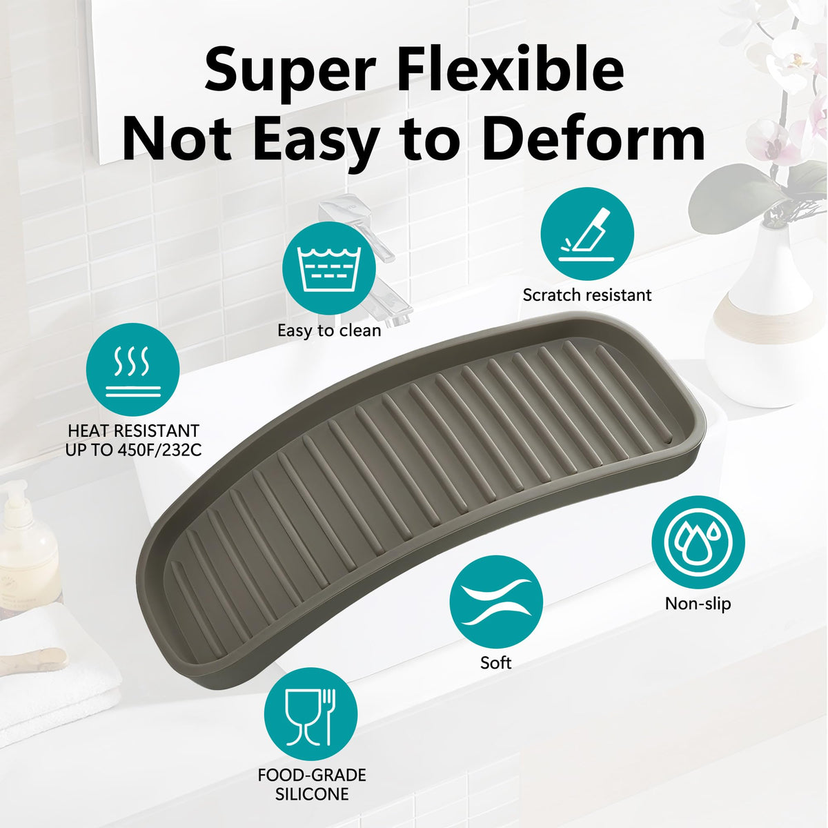 Silicone Sponge Holder for Kitchen Sink
