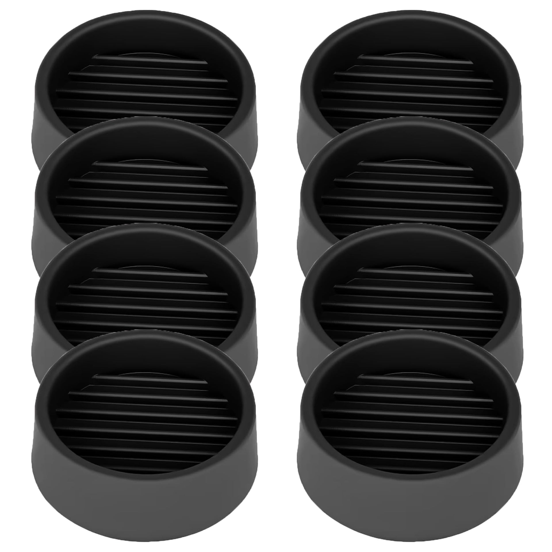 1.5X1.5 Round Rubber Caster Cups (8 Count)