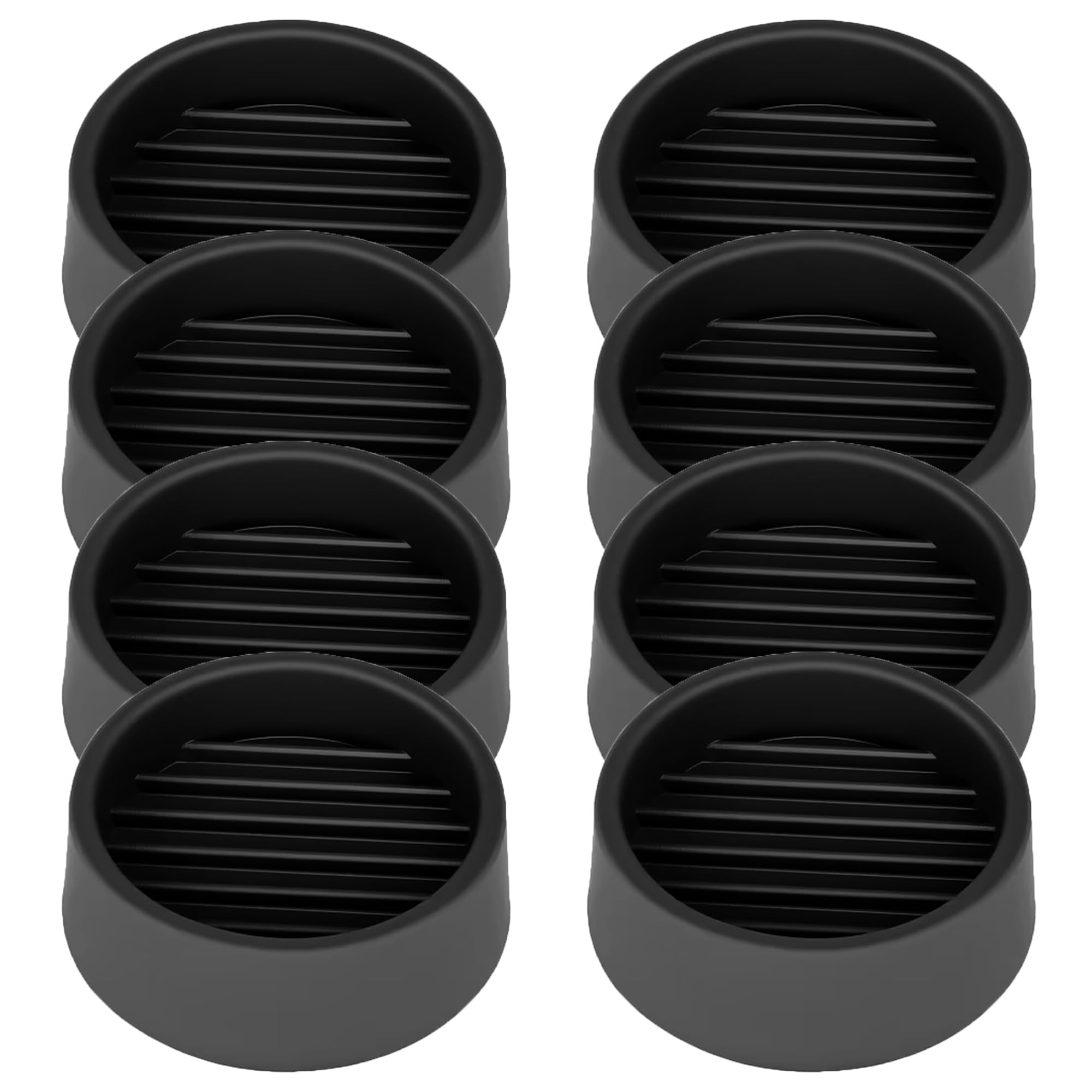 1.5X1.5 Round Rubber Caster Cups (8 Count)