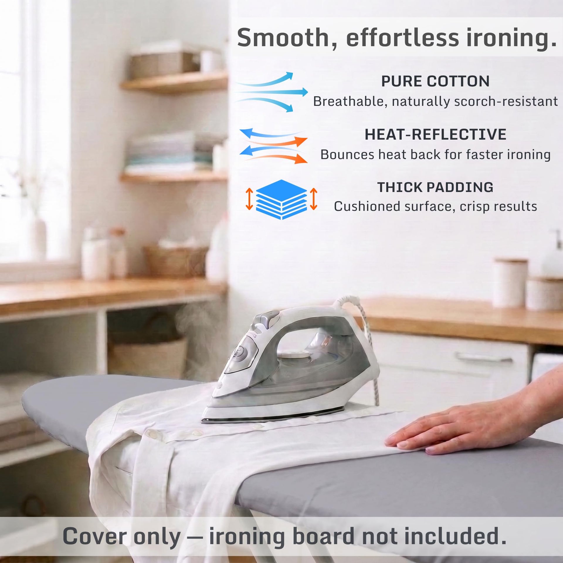 Extra Thick Ironing Board Cover 15x54 Standard Size