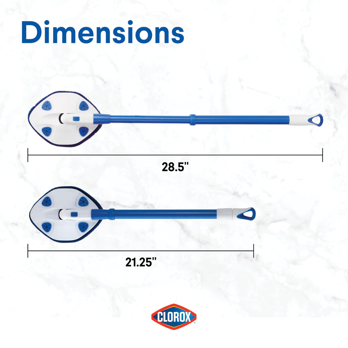 Extendable Tub & Tile Scrubber with Polyurethane Head