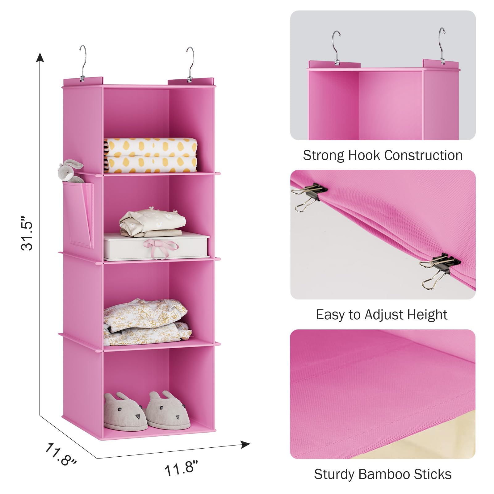 Hanging Closet Organizer and Storage (4 Count)