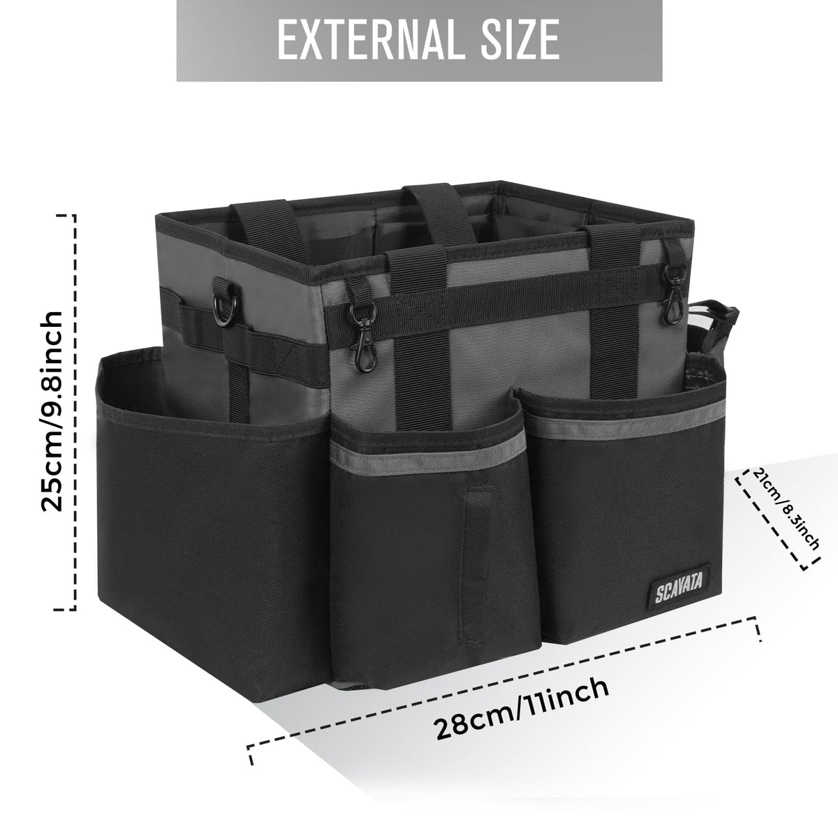 Compact Wearable Cleaning Caddy with Handle & Shoulder Straps
