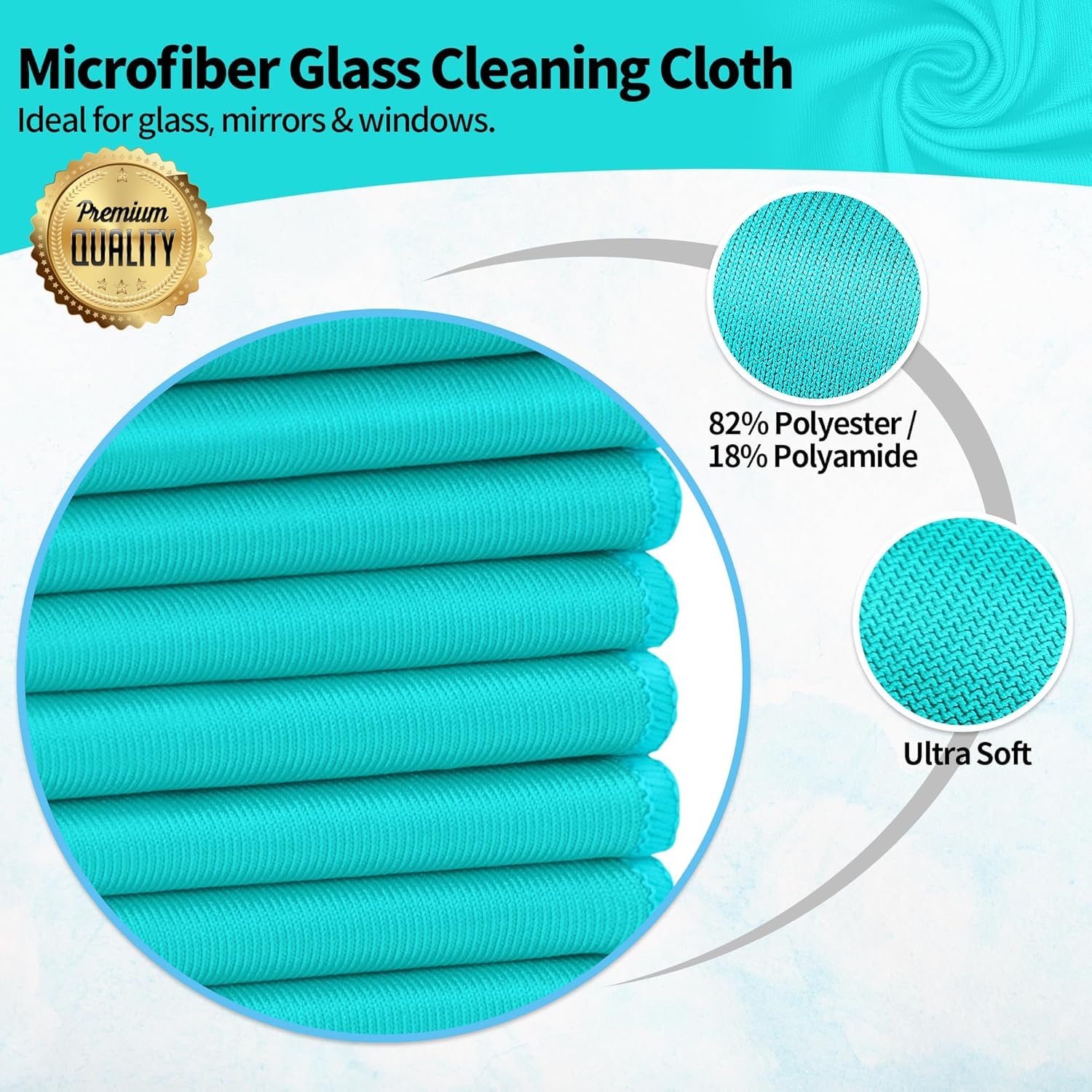 Microfiber Cleaning Cloth (6 Count)