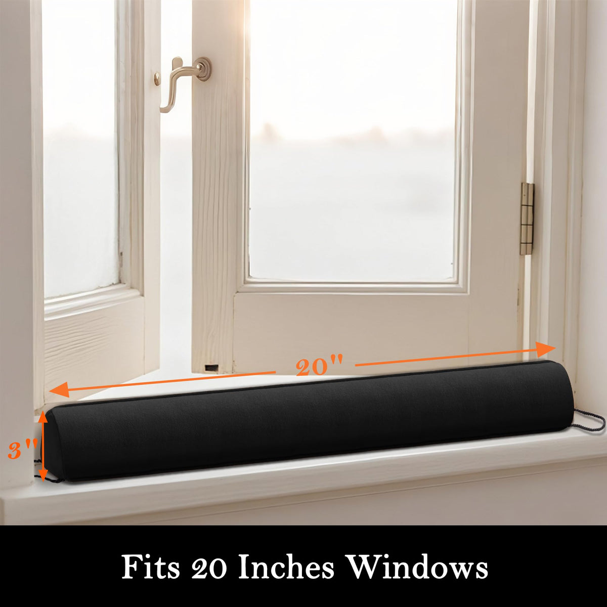 Door Draft Stopper with Removable Washable Cover