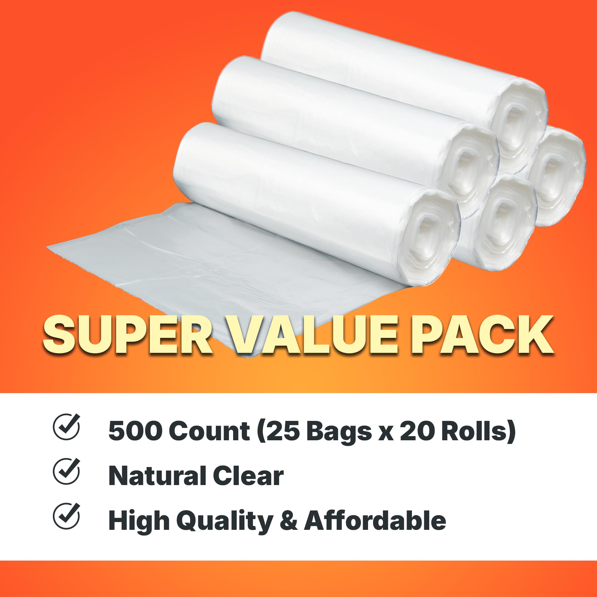 20 30 Gallon Trash Bags (500 Count)