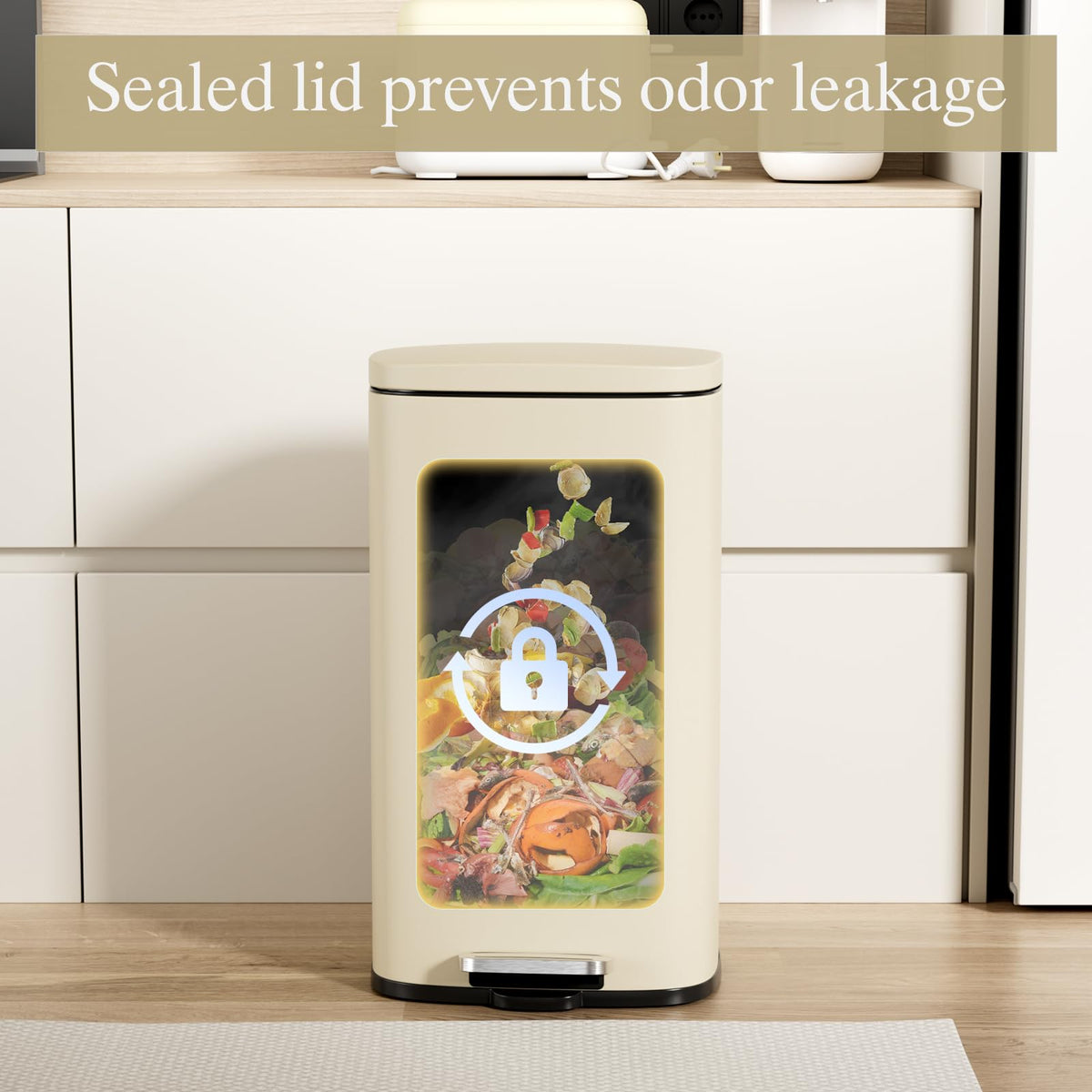 13.2 Gallon 50L Step Kitchen Trash Can