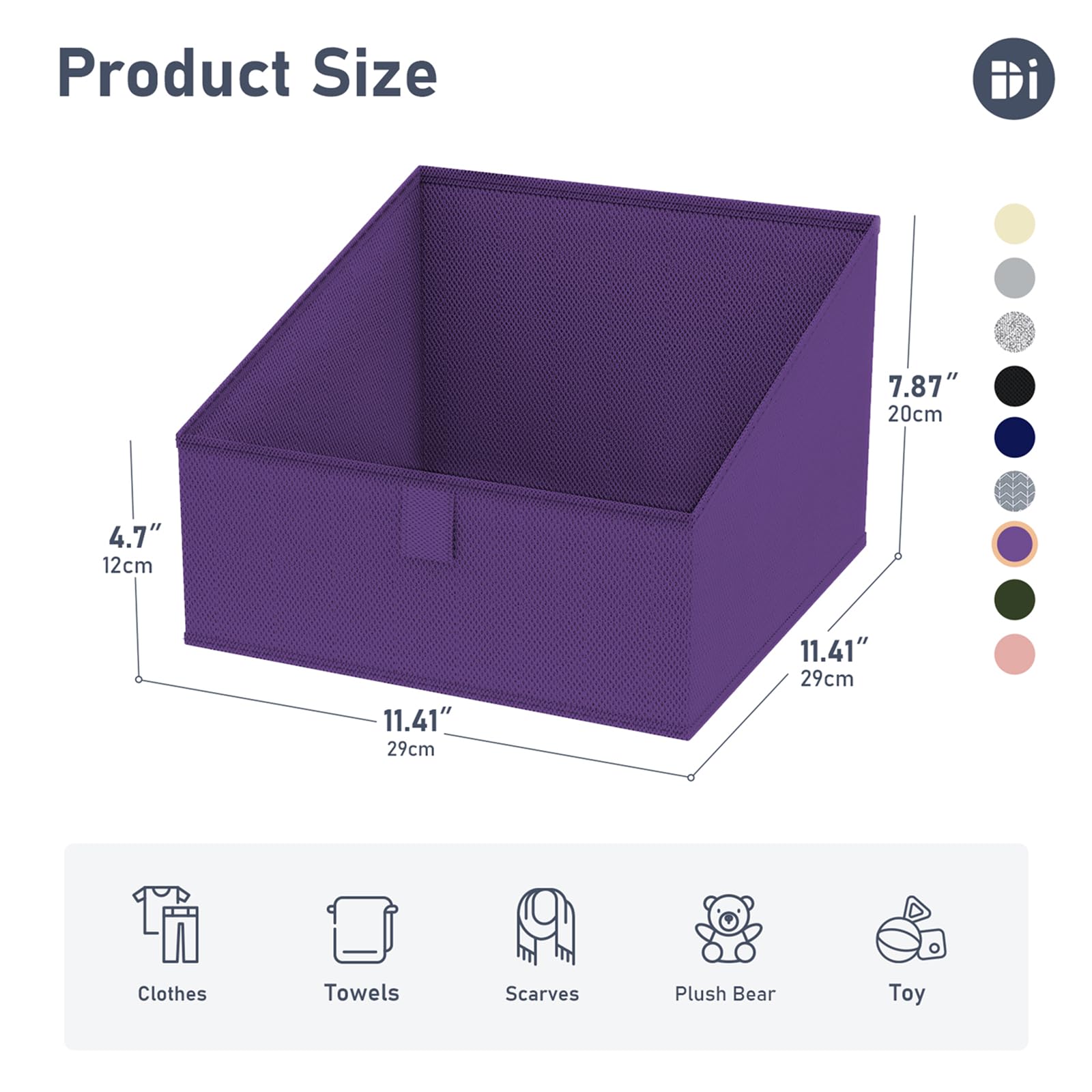 Closet Storage Bins 8 Pack (8 Count)