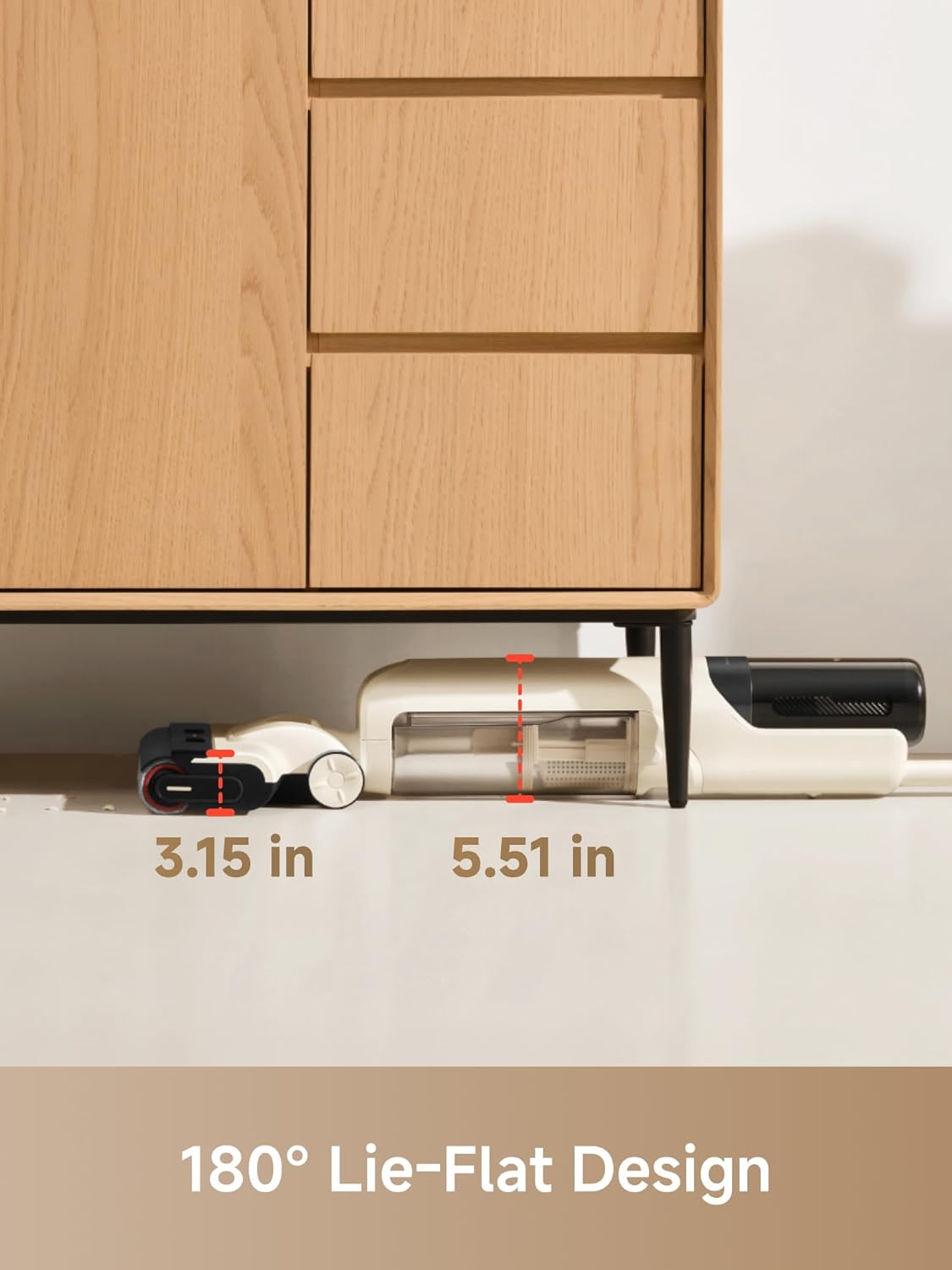 MOVA K30 SE Wet Dry Vacuum Cleaner, 180° Lie-Flat Reach Smart Vacuum Mop, 0 in Dual-Edge Cleaning, one-press self-cleaning, Lightweight, Powerful 18000Pa Suction Floor Cleaner for Hard Floors Pet Hair - ModHome Supplies