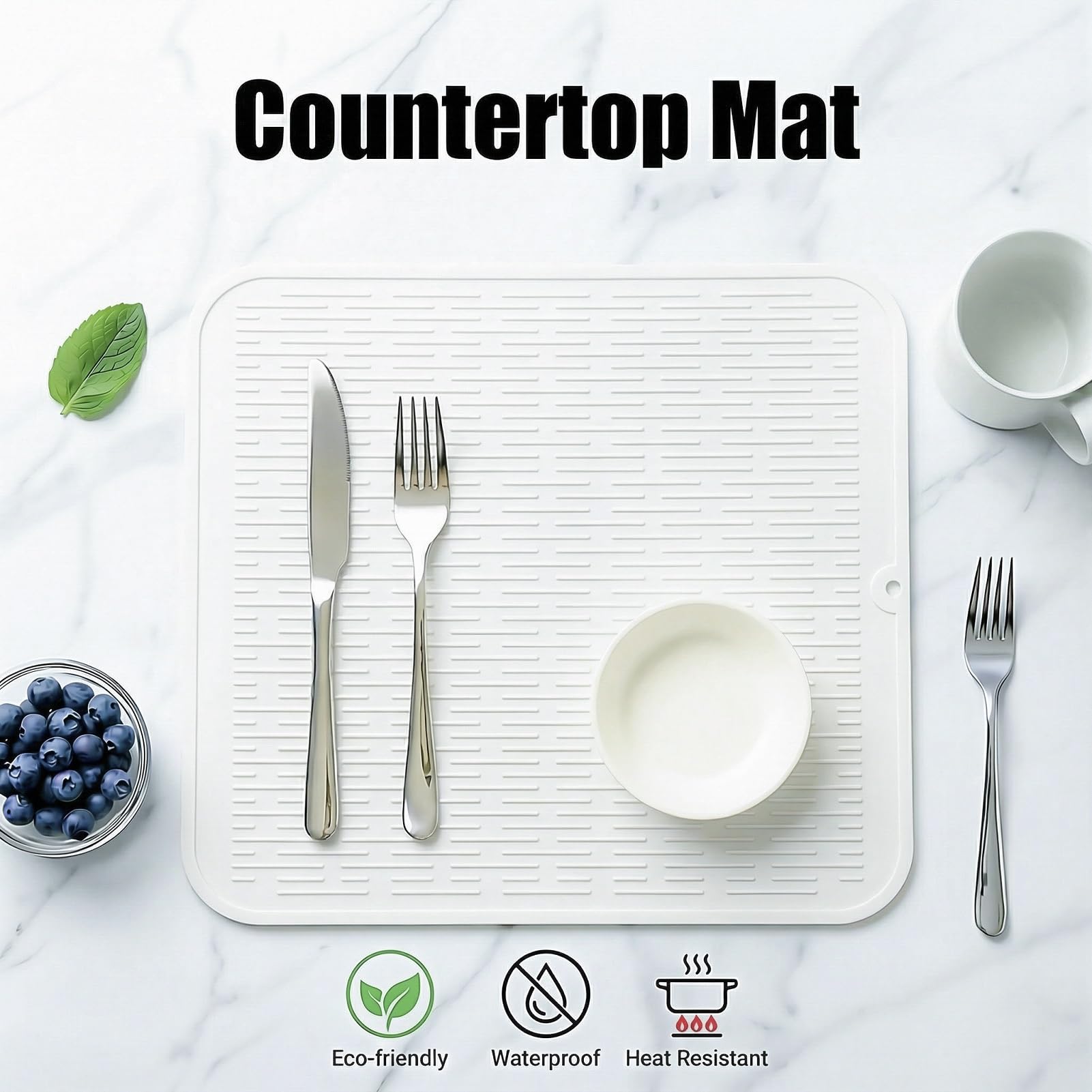 Silicone Dish Drying Mat for Multiple Usage