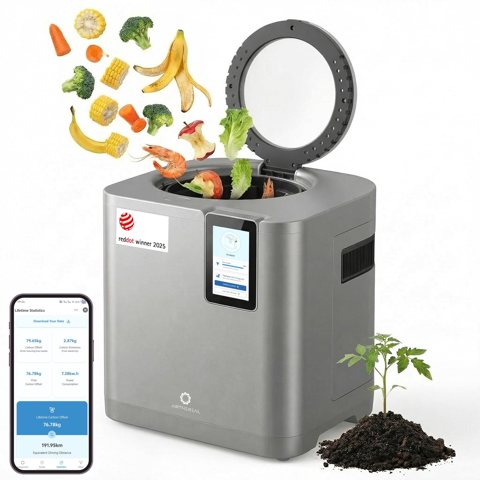 Revive R800 5L Smart WiFi Electric Kitchen Composter