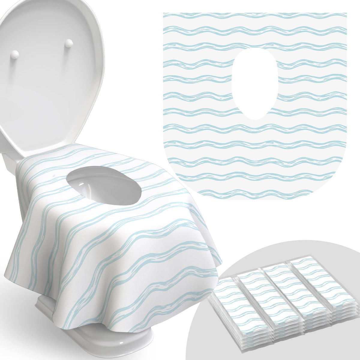 Disposable Toilet Seat Cover for Travel (20 Count)