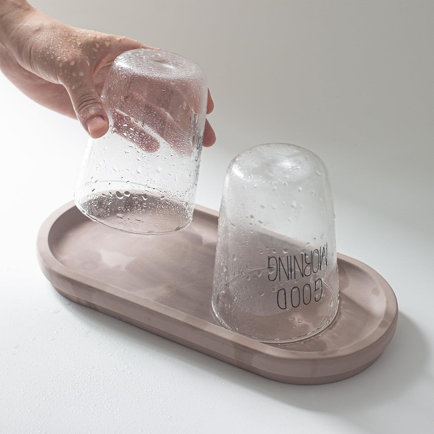 Diatomaceous Earth Stone Sink Tray