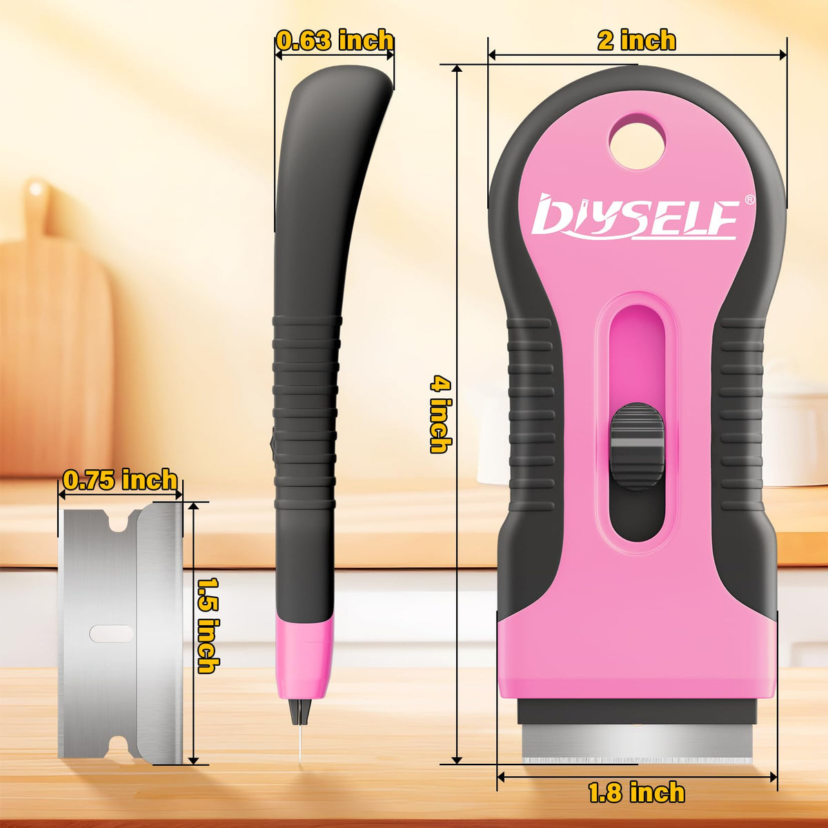 2 Pack Razor Blade Scraper